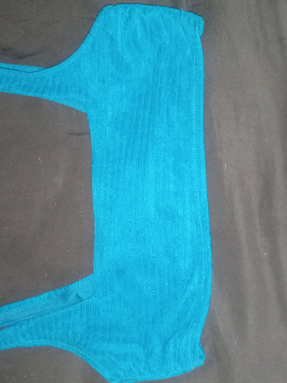 Time and Tru Teal Stretch Knit Top